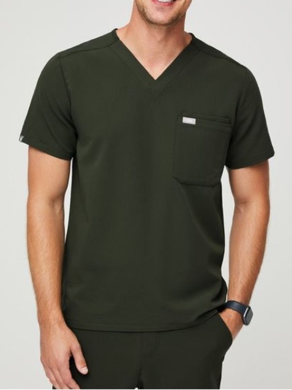 Figs Leon Men’s Pocket Green Scrub Top